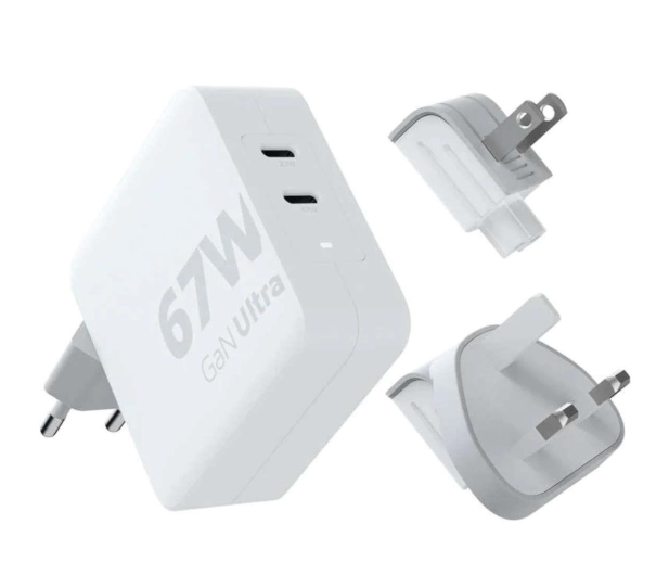 XTORM Ładowarka turystyczna 67W GaN +kabel USB-C PD biała - 1208860 - zdjęcie